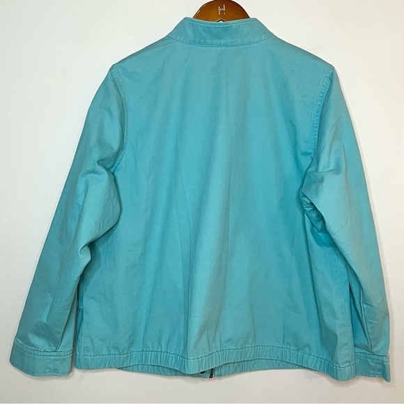 CJ Banks NEW Snap Button Full Zip Cotton Jacket Sz 2X - Picture 3 of 5